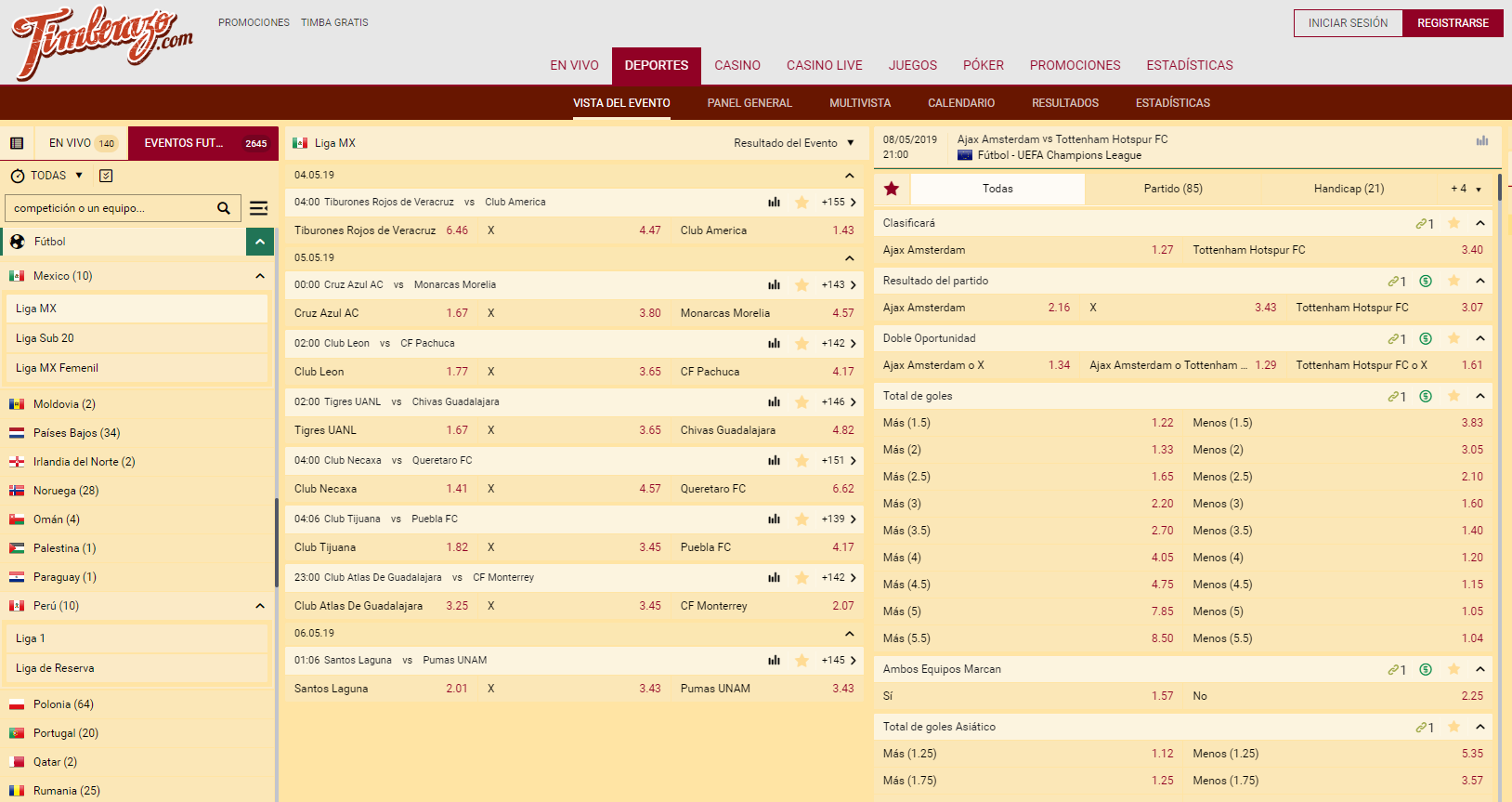 Plataform de timberazo