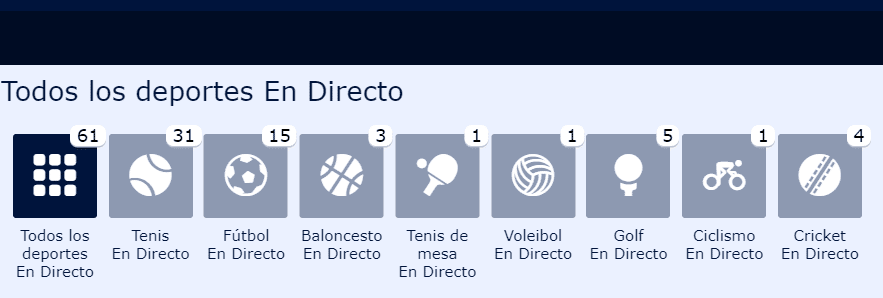 Apuestas vivo William Hill