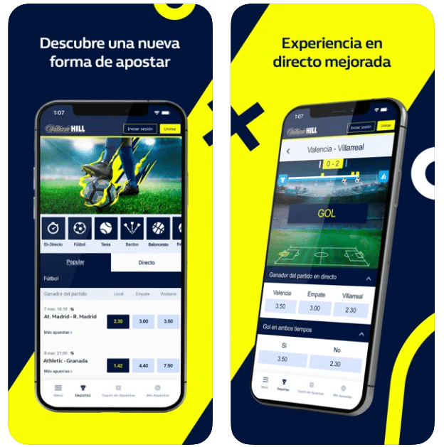 Como se puede descargar la App de William Hill en los dispositivos móviles