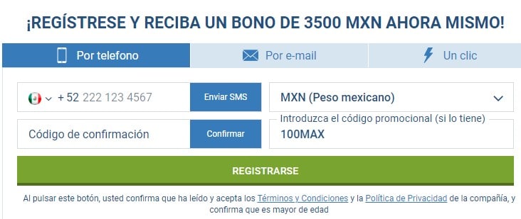 Cómo obtener los bonos que ofrece 1xbet México