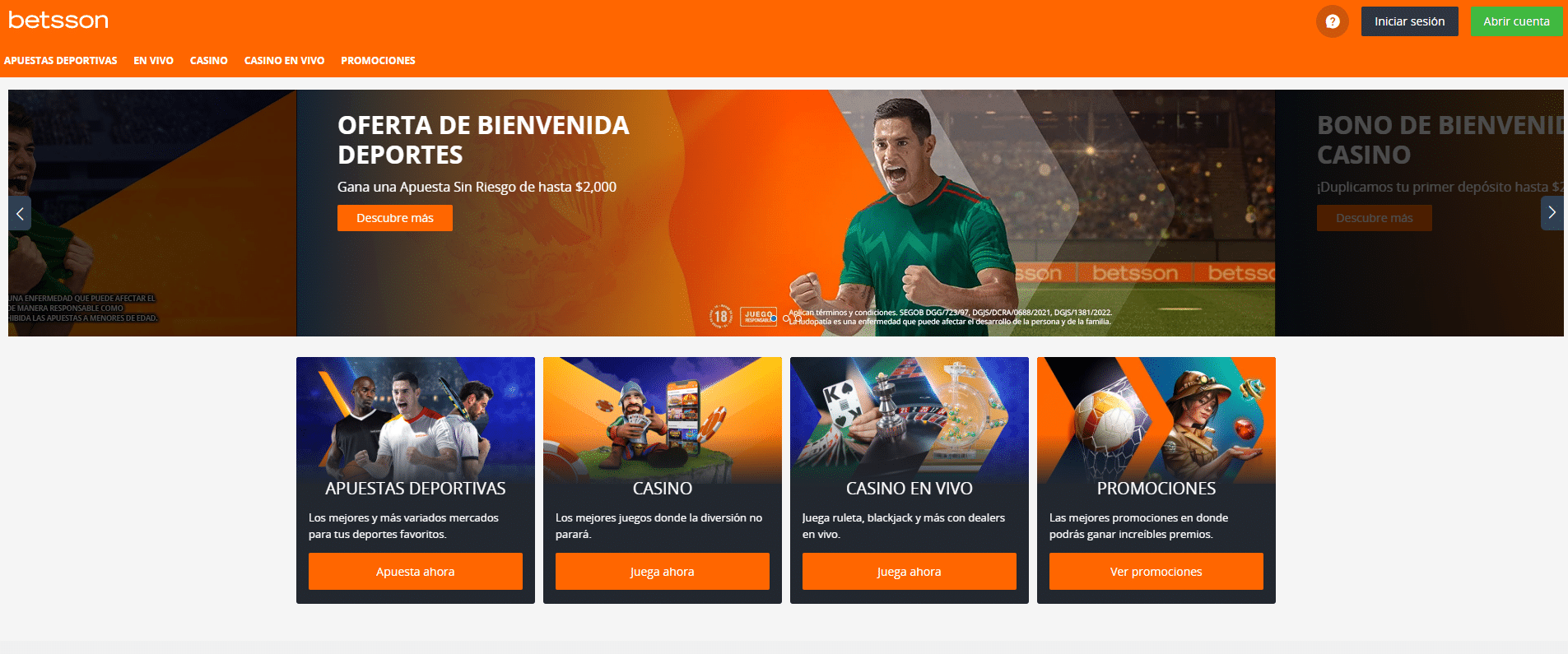 codigo promocional betsson
