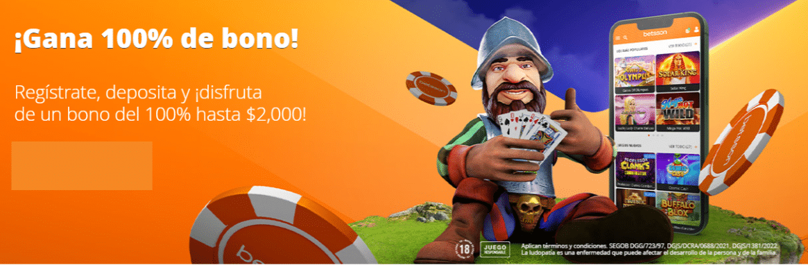 bono de bienvenida betsson