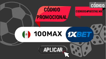 Bono de bienvenida 1XBET: 100MAX | Llévate 3,500 MXN | Validez: January 2026