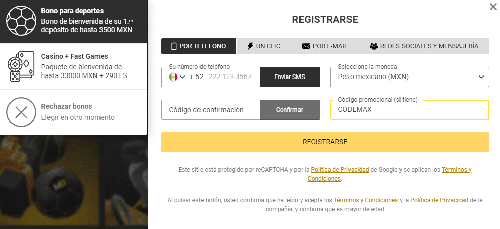 melbet registro codigo